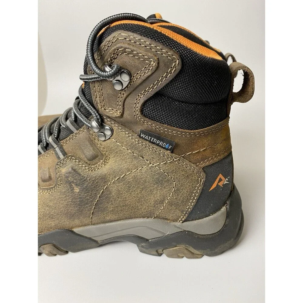 Ridgecut Men’s High Top Waterproof Brown Lace Up Utility Work Boots 10.5 M Gorp